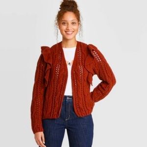 Universal Thread Ruffle Cardigan